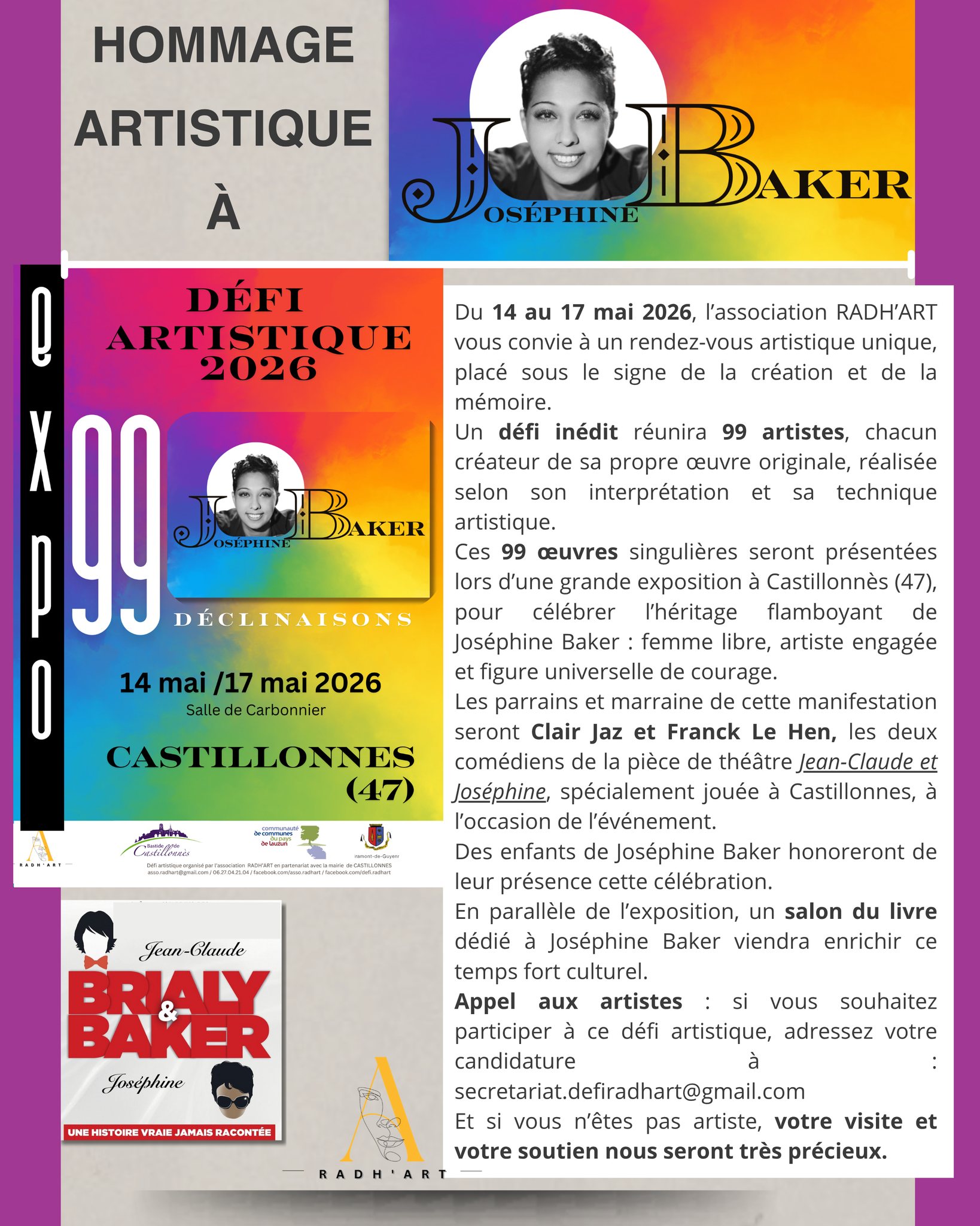 D fi Artistique 2026 Jos phine Baker Collages Helen Hill d-fi-artistique-2026-jos-phine-baker-collages-helen-hill